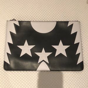 Givenchy Star Print Iconic Clutch Handbag